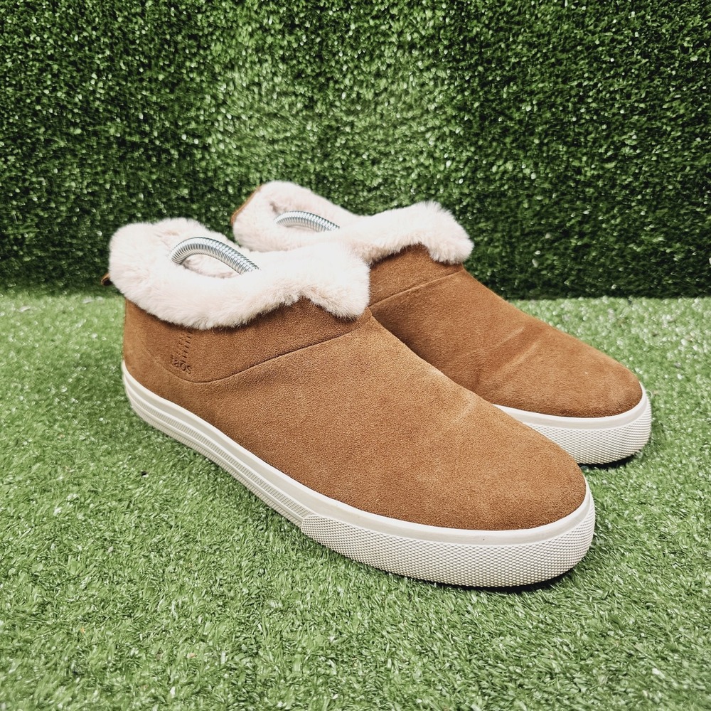 Taos Mini Chic‎ Chestnut Suede Slip On Slipper Comfort Booties Womens Size 11